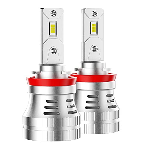 

Светодиодные лампы для фар CHIIHONH11/H9/H8 10000 люмен 6500k Холодный белый Супер яркие светодиодные лампы ближнего света Вращающийся на 360° цоколь Комплект для переоборудования 2 шт. (