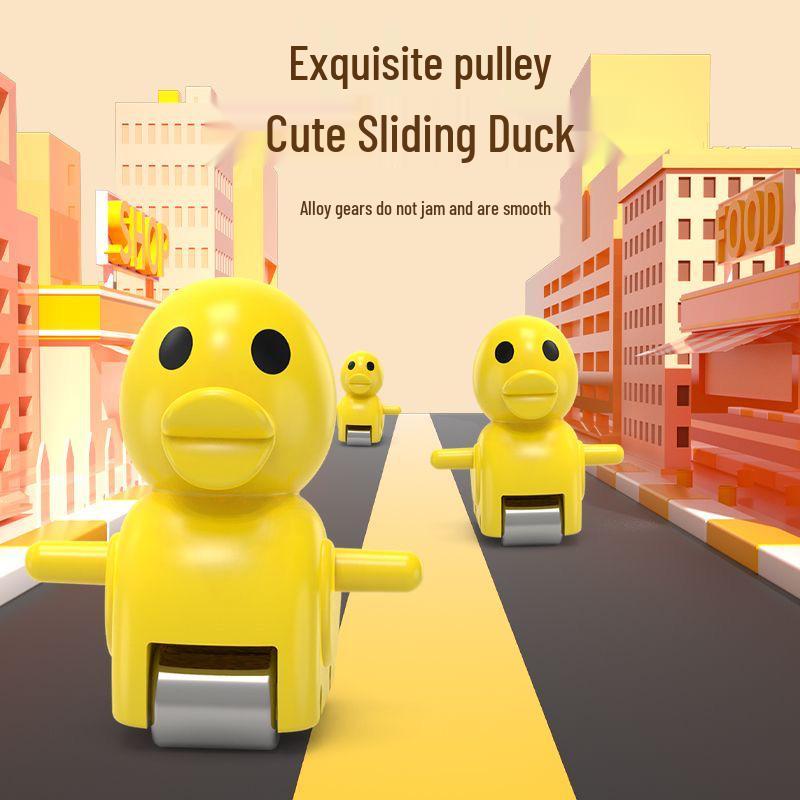 Little Duck Climbing Stairs Educational Track Toy with Light & Sound