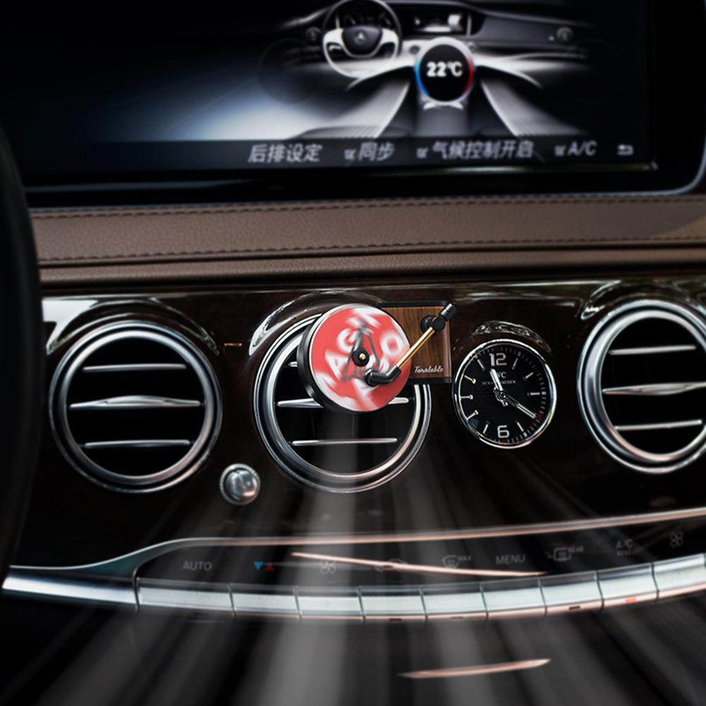 Creative Air Vent Outlet Aromatherapy Clip Spin Phonograph Car Air Freshener Vent Clip Deodorant Auto Decoration Accessories