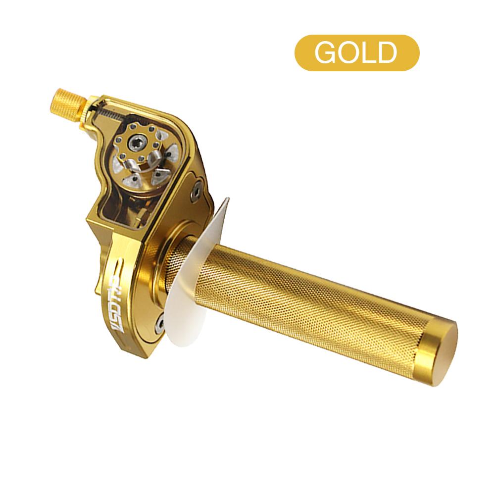 ZSDTRP CNC Aluminum Motorcycle 22mm Throttle Grips Settle Twist Gas Throttle Handle For Kawasaki Yamaha Dirt Pit Bike Universal