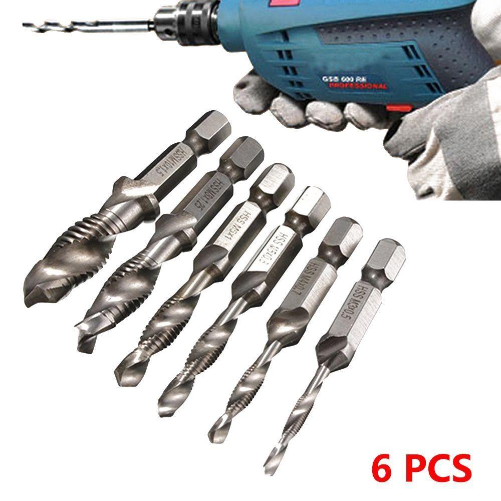 Titanium Coated Hex Shank Tap High Speed Steel Titanium Plated Tap  Thread Cutting