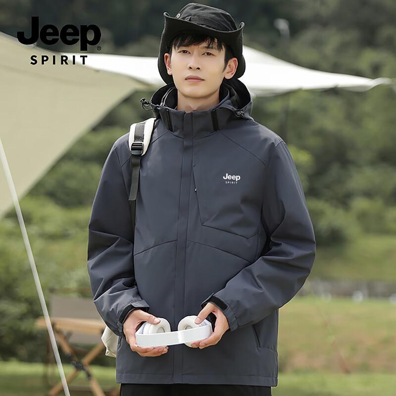 JEEP SPIRIT Men's Mountain Windproof Outdoor Jacket 23689