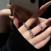 2025 Chic Thorn Pink Diamond Heart Ring for Women – Elegant Open Index Finger Design