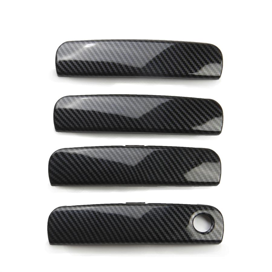 Door Handle Covers Decor Cover Trim For Dodge Charger 16-21 Carbon Fiber Style