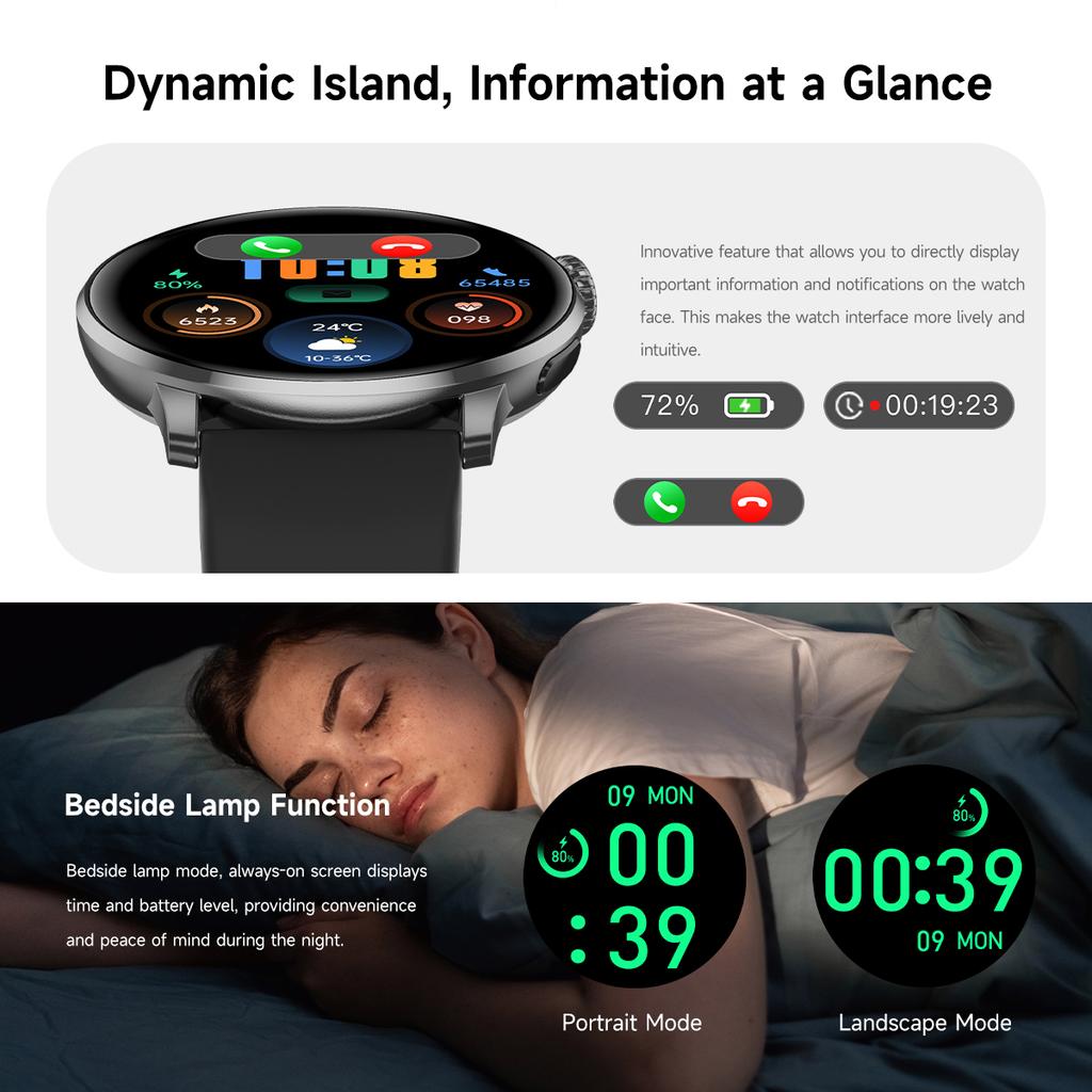 NEW 8MM Ultra-thin body Fashion SmartWatch 1.43"AMOLED HD Screen Women's Health Heart Rate Bluetooth Call Woman Smart Watch