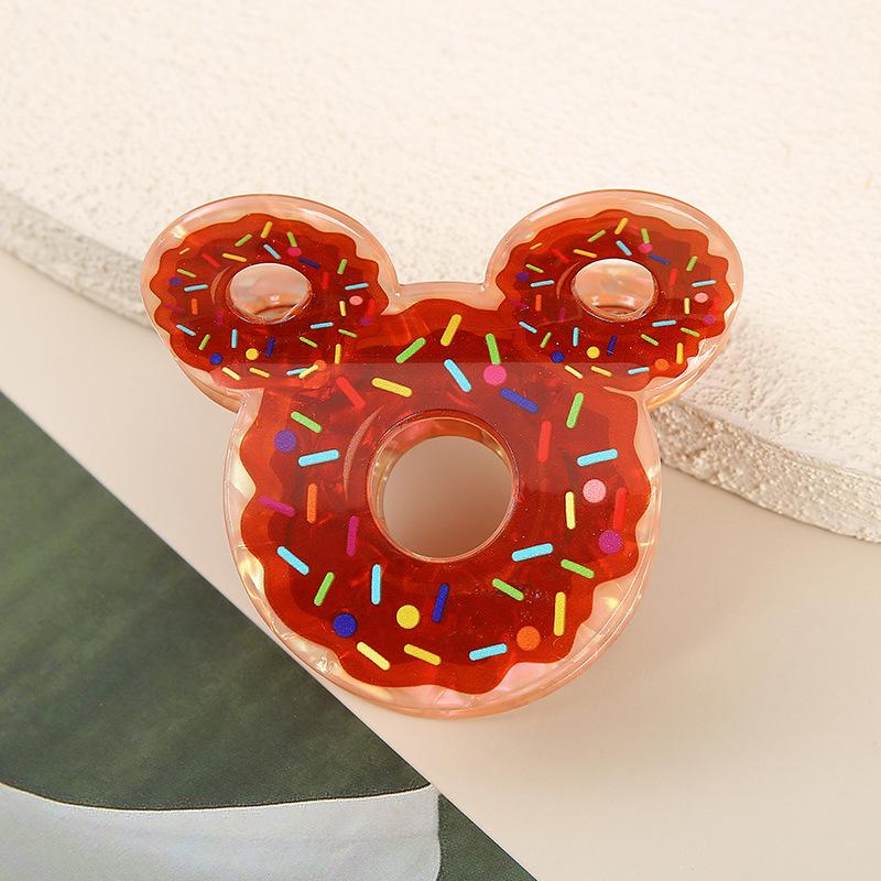 

1 шт. милый зажим-краб в виде пончика, имитация еды, зажим-акула, креативная заколка для хвостика, милый зажим