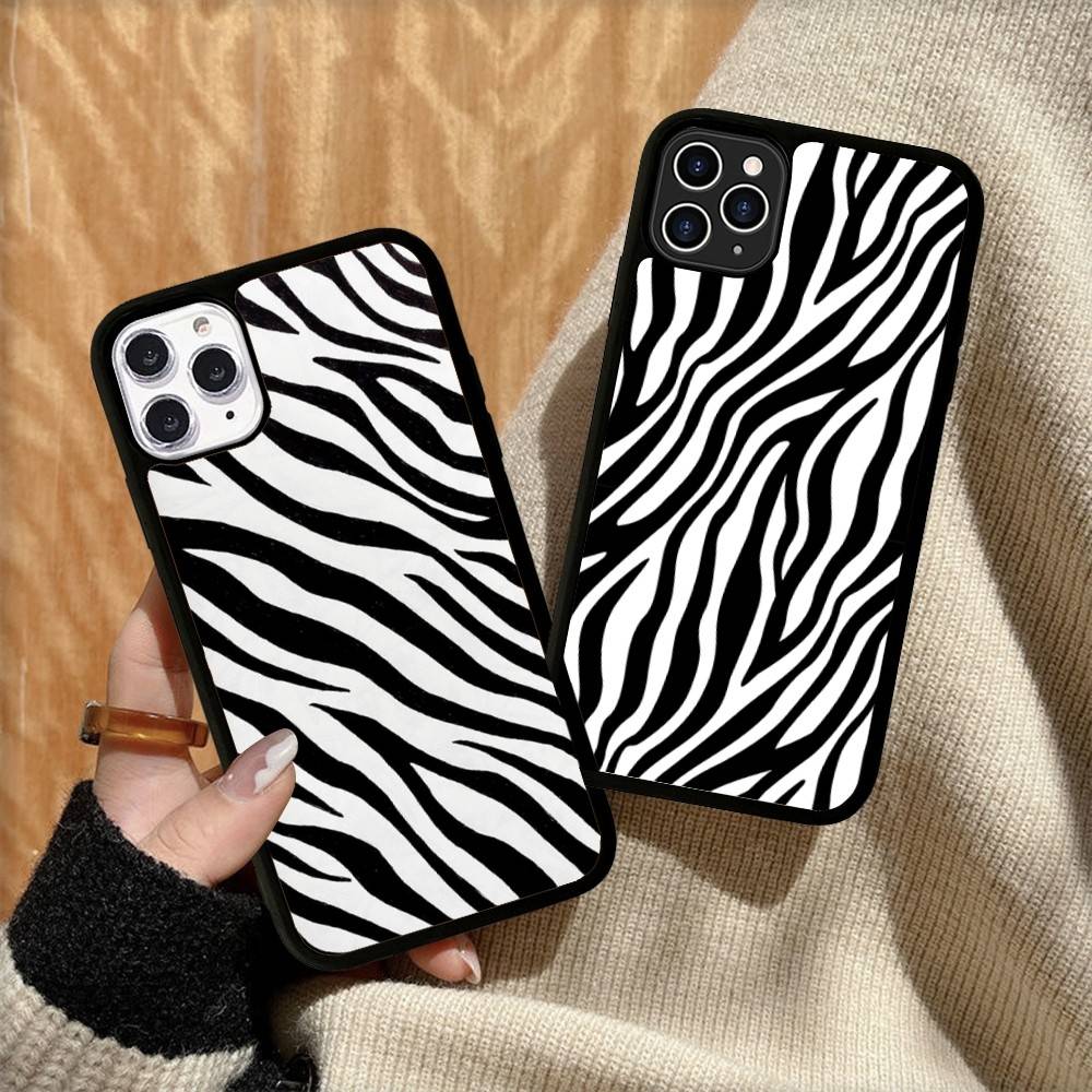 Zebra Print Clip Art For IPhone 17 16 15 14 13 12 11 Pro Max Plus Shockproof PC+TPU Phone Back Cover