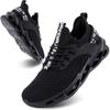 XXG Lightweight Breathable Slip-On Sneakers for Men and Women Black 26.5 Cm Sports Shoes for Running Jogging Walking