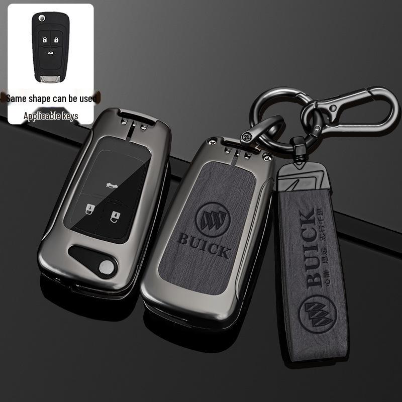 23 Buick Key Case for Regal, LaCrosse, GL8, Envision, and Enclave - Full Cover Key Bag with Buckle