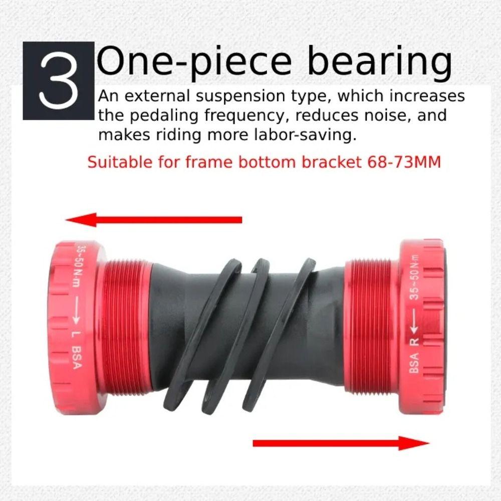 Precision Thread Bicycle Bottom Bracket 68/73MM MTB Bearing Crankset  Road Bike