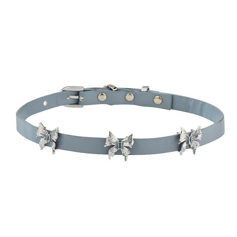 Ожерелье-чокер Asif с подвеской-бабочкой из палладия для модных деловых женщин