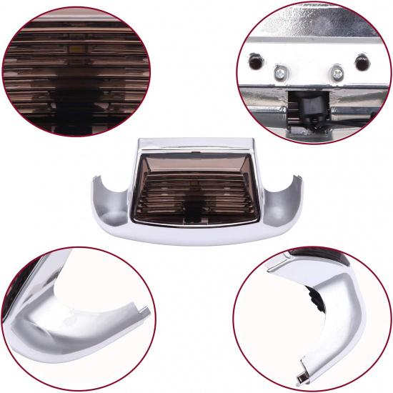 DREAMIZER Smoke Lens Front Fender Tip LED Light Compatible With Electra Glide 1980-2013 Heritage Softail Classic FLSTC 1986-2008