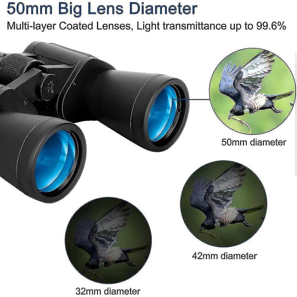 Binoculars For Adults,20x50 High Power Binoculars Low Light Night Vision,waterproof Binocular Bak4 Prism Fmc Lens,for Sports Spotting Outdoor Camping