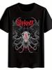 Slipknot Graphic T-shirt - Black Retro Rock Band Design