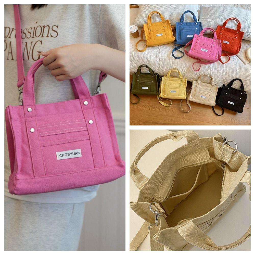 

Handbag Letter Tote Bag Simple Shoulder Bag Leisure Canvas Bag Boys синій