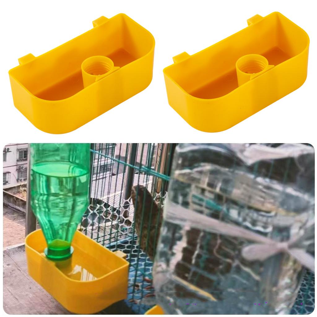 1/2Pcs Pet Birds Hanging Double Cups Drinker Anti-spill and No Crowding Chick Quail Pigeon Parrot Birds Water Drinking Container