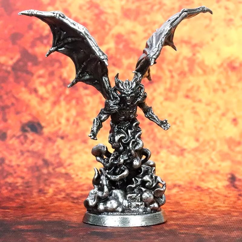 Cupronickel Metal Demon Undead Miniatures Fantasy RPG Tabletop Game Figures for Pathfinder & Similar Tabletop Gaming