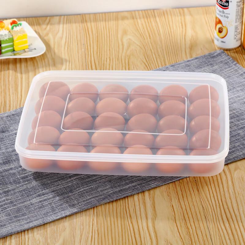 Wutuo Refrigerator Egg Storage Box with Lid (2-Pack)