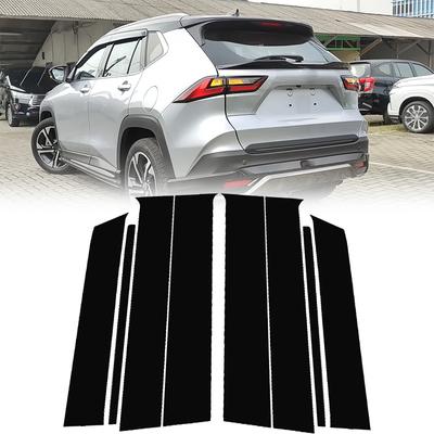 8pcs/set Car Door Window Trim Pillar Posts Molding Cover Stickers Auto Styling Accessories Fit for Toyota Yaris Cross AC200 2023-2025