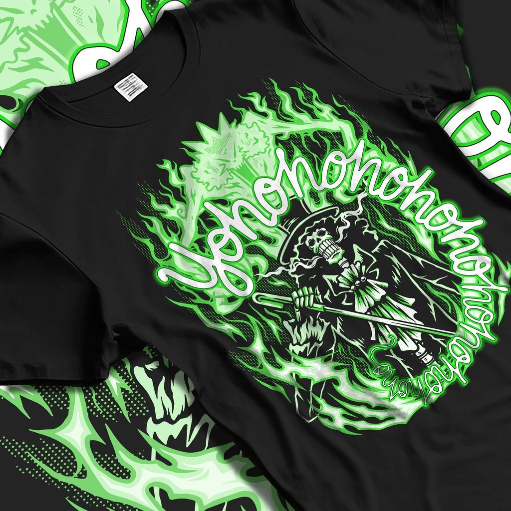 Brook Graphic T-shirt One Piece Anime Manga Printed Oversized Men Women Streetwear Y2k High Quality Pure Cotton Short Sleeve Female Male Clothing