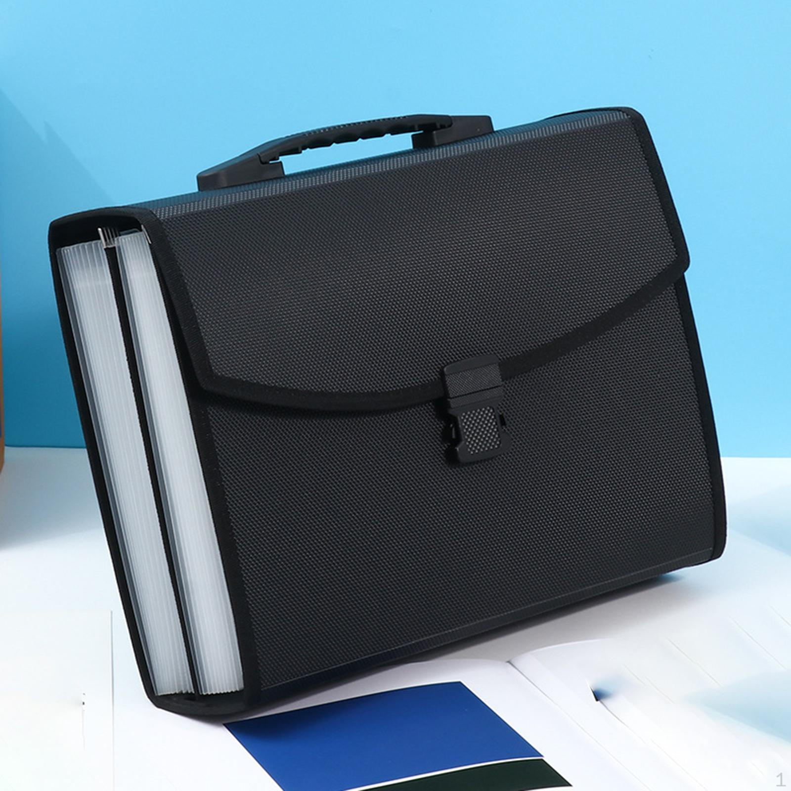 

Расширяющийся органайзер для папок-файлов формата А4, водонепроницаемый кошелек для документов чёрный