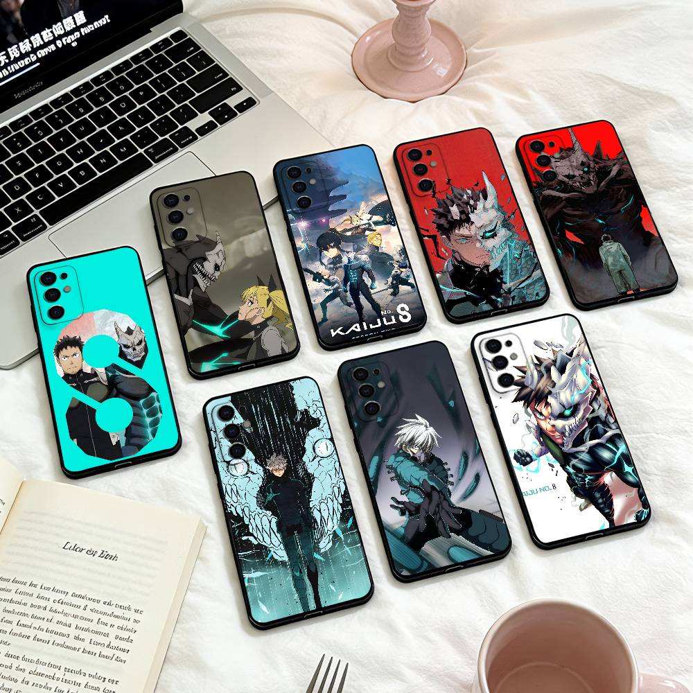 Hot Anime K-Kaiju No Phone Case For Samsung S25,24,23,22,30,21,10,9,Ultra,Plus,Lite,FE,4,5 G Soft Black Case