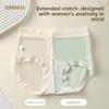 Female Spring and Summer Breathable 10A Antibacterial Pure Cotton Crotch Without Trace High Bounce Briefs
