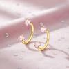 2 PCS Elegant Nose Ring Stainless Steel Daith Piercing Jewelry Cartilage Helix Earrings  Daily