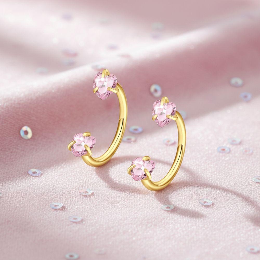 2 PCS Elegant Nose Ring Stainless Steel Daith Piercing Jewelry Cartilage Helix Earrings  Daily