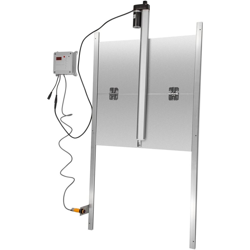 Automatic Chicken Coop Door, Timer and Light Sensor Chicken Door Opener, 12V 66W Chicken Coop Door, Electric Poultry Door Opener Kit with Infrared