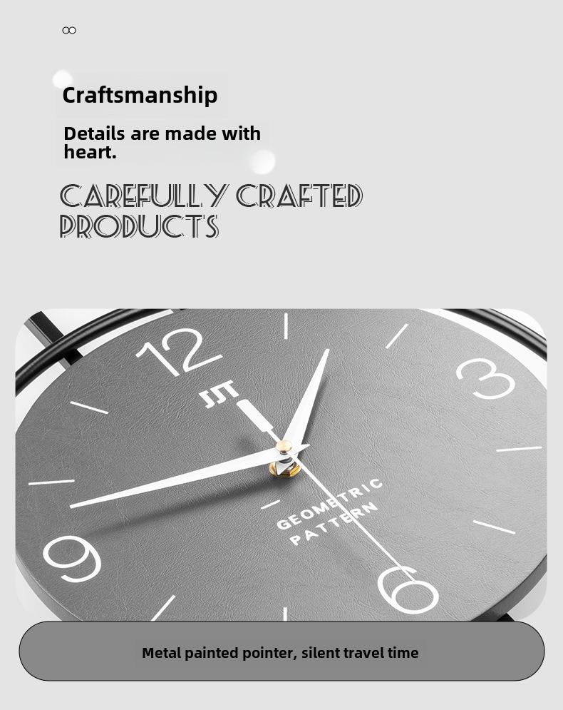 Modern Silent Wall Clock for Living Room or Restaurant Decoration