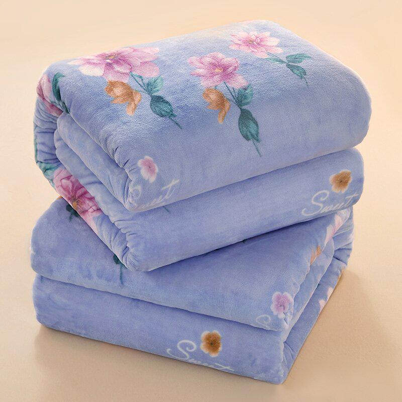 Dual-Use Flannel Throw & Bed Sheet: Thick, Warm, Winter & All-Season Blanket for Dorm or Home, Single/Double