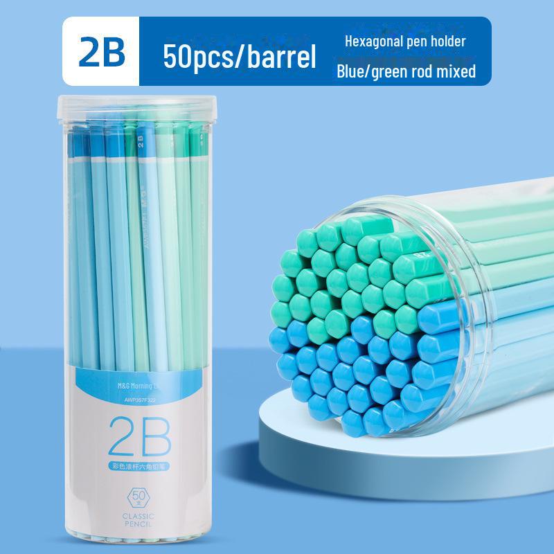 Morning Light HB Lead-Free White Pencil for Kindergarten & Primary Students