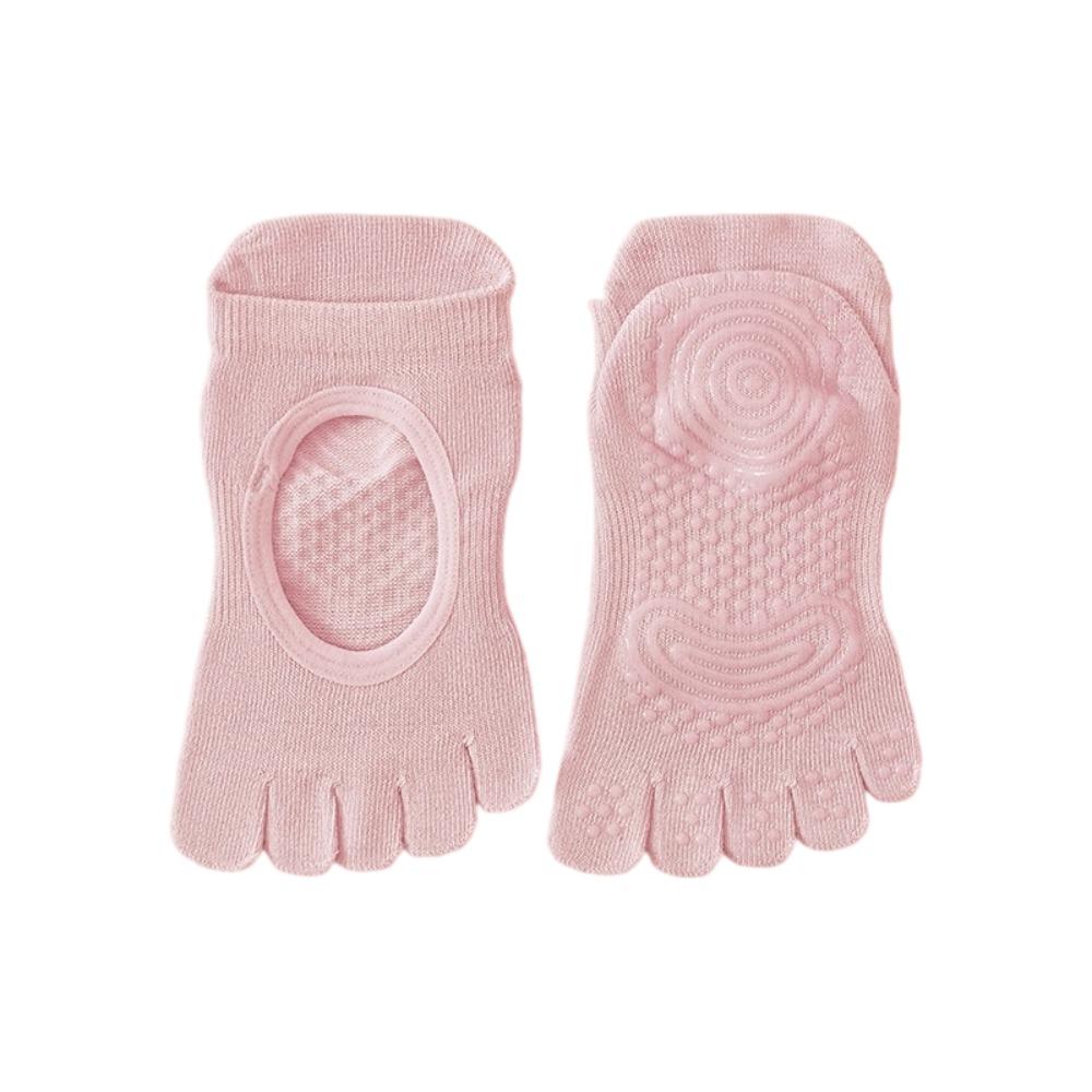 Anti-Rutsch Fünf-Zehen Bootssocken Fünf-Finger Boden Zehensocken für Pilates und Fitness