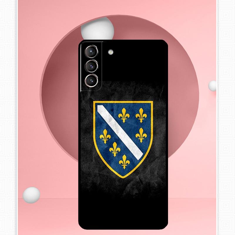 Bosnia Flag Cover For Samsung Galaxy S23 S24 Ultra S8 S9 S10 S22 Plus Note 10 20 Ultra S20 S21 FE Case