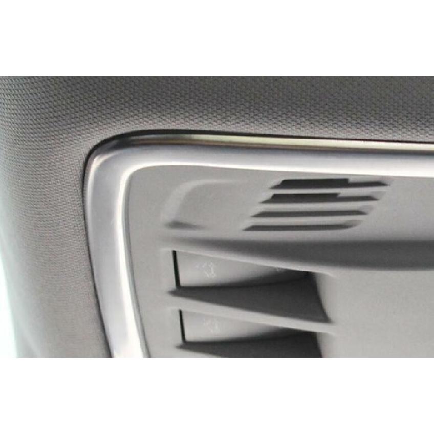 For Chevrolet Cruze 2016-19 Silver Steel Front Reading Light Cover Frame Trim 2X
