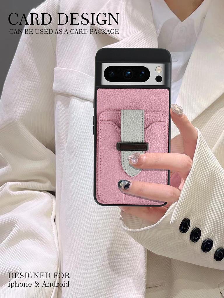 Universal Leather Anti-Fall Phone Case for Google Pixel 6/7/8 Pro & Samsung Galaxy A53 with Card Slot