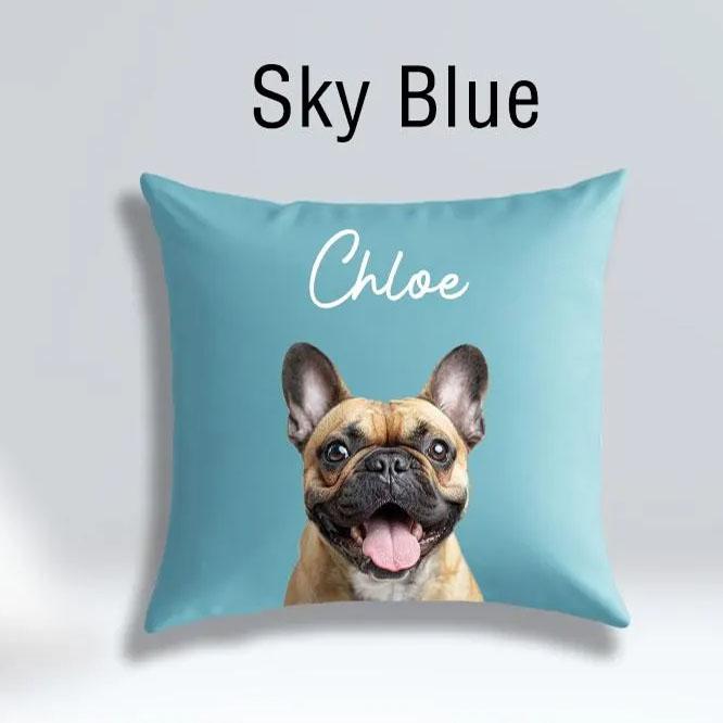 Customisable Dog Photo Pillow Personalized Pet Cushion Throw Pillow with Pet Picture Custom Decor for Pet Owners Unique Gifts