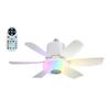 2-in-1 RGB Ceiling Light Remote Control Timing Function Hanging Fan with LED Lighting Speed Adjustable