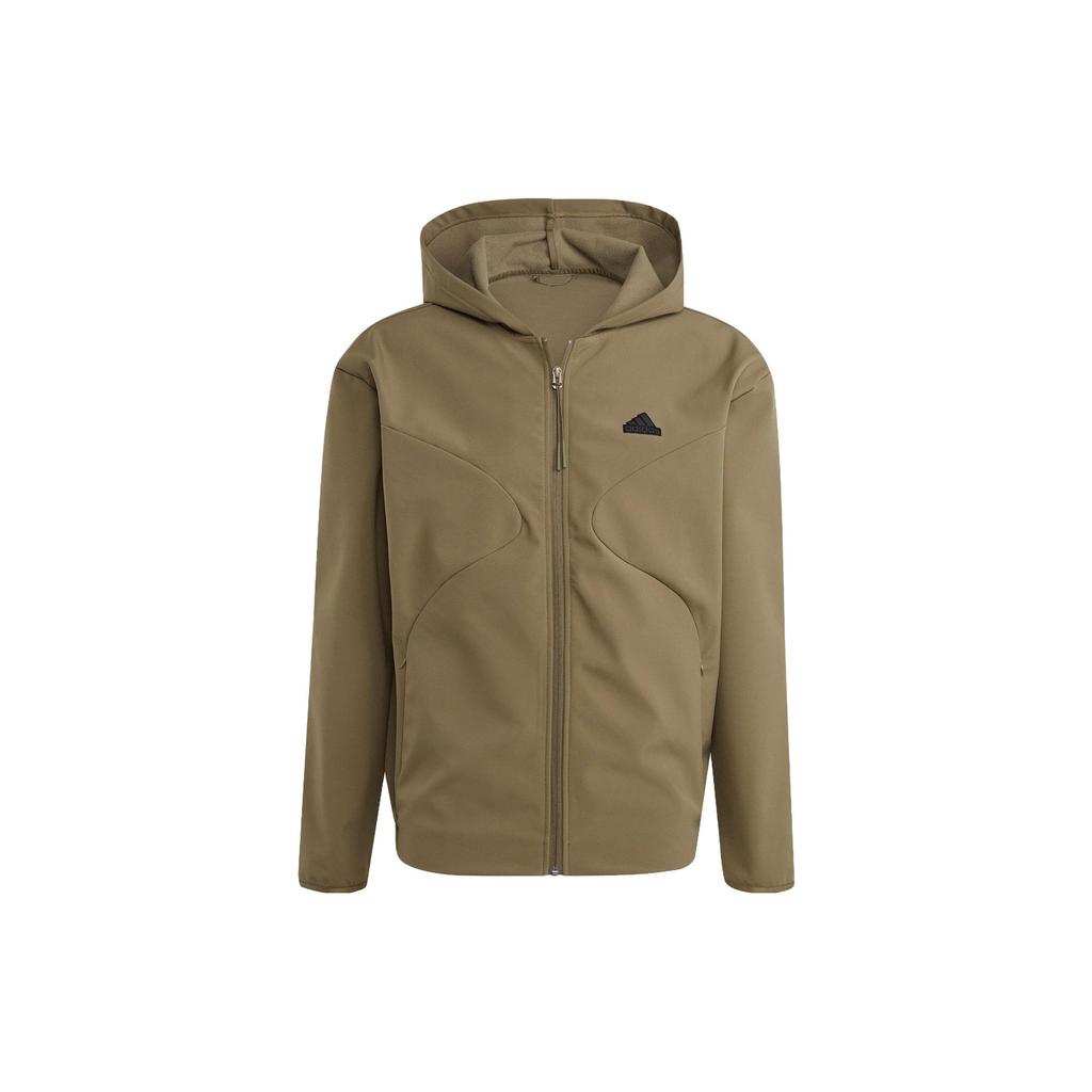 adidas CITY ESCAPE Jackets Men's Strata Olive Green Hooded Moderate Other IJ6091