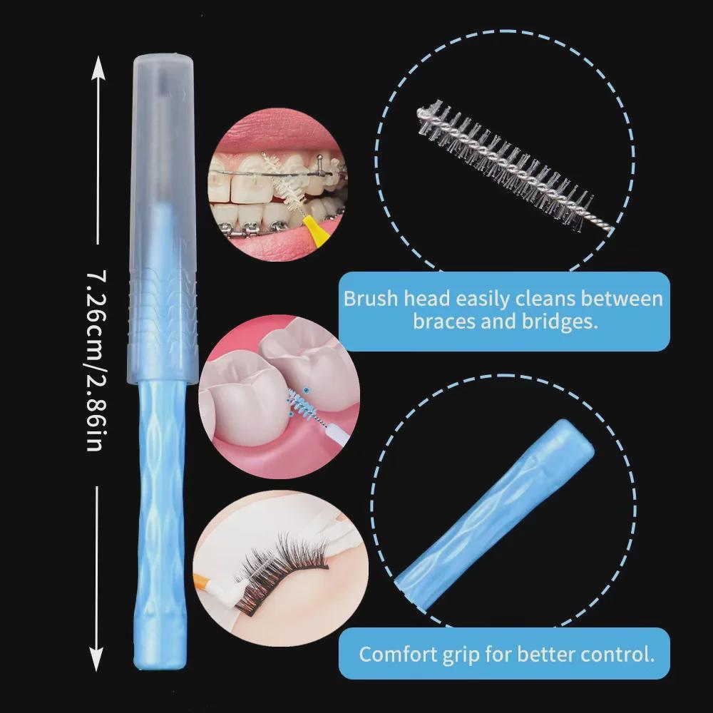 Kieferorthopädische Interdentalbürsten Typ I (10er-Pack) zur Zahnspangenreinigung