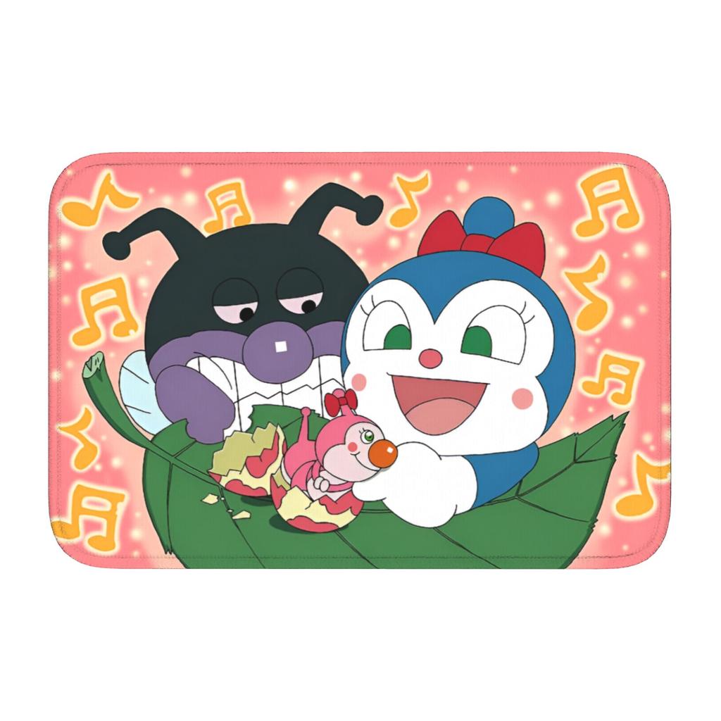 Anpanmans Front Door Floor Entrance Welcome Mats Outdoor Cute Cartoon Kitchen Doormat Bedroom Living Room Carpet Rug Footpad