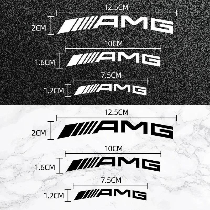 njrgz1 2025 New 6PCS Car Brake Caliper Stickers Heat Resistant Decoration Decals For Mercedes Benz AMG W203 W204 W205 W211 W212 W213 W2