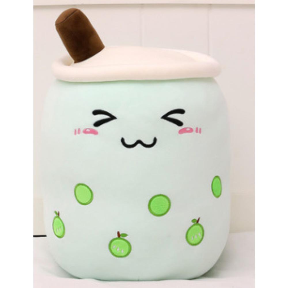 Popular bubble tea cup throw pillow large creative fruit milk tea doll plush toy