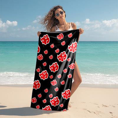 Japanese Anime Cartoon NARUTO Famous Uzumaki Naruto  Beach Towel Outdoor Camping Beach Towel for Vacation Swim Outdoor Pool Absorbent Bath Towel Y1