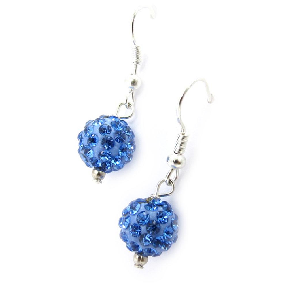 Les Trésors De Lily [K3237] - Blue 'Sissi' Designer Earrings