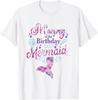 Mommy of The Birthday Mermaid Birthday Party Mermaid Mother T-Shirt
