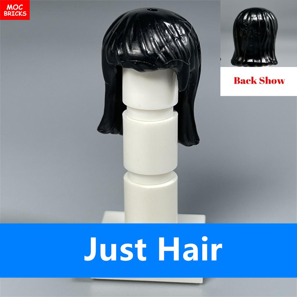 MOC Bricks Female Hairs Mori Girls Women Model Straight Hair 4cm Figure Wear Assembled Educational Building Blocks Toys