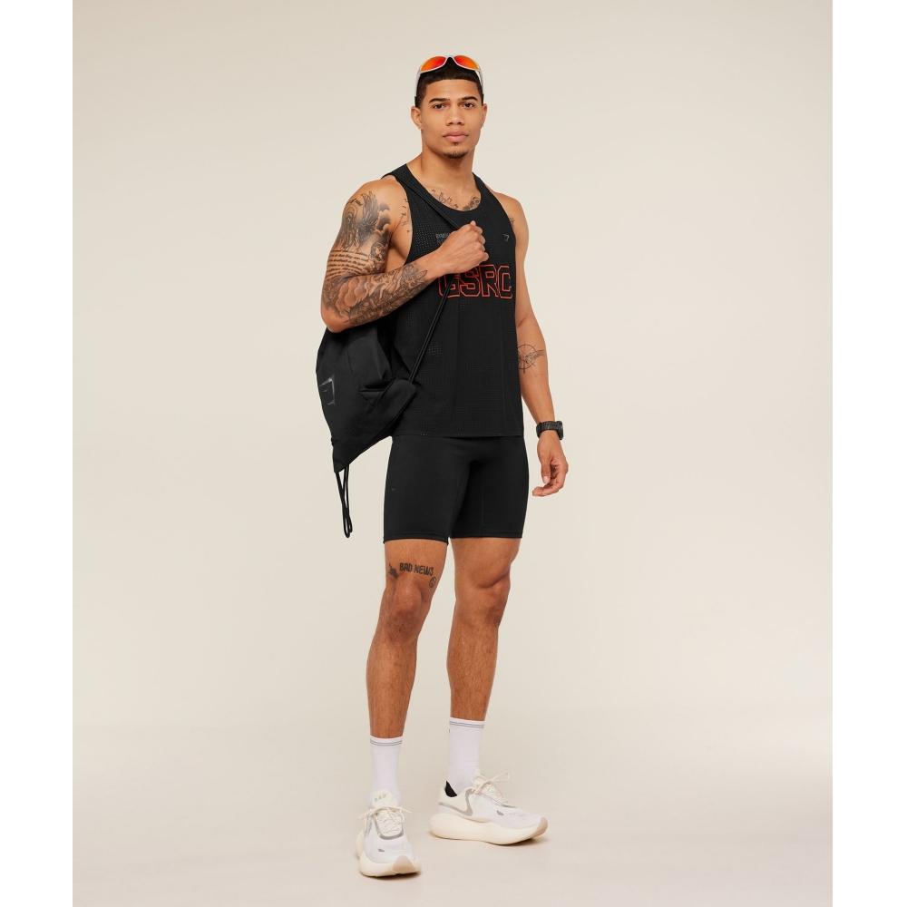 Gymshark Running Elite Race Half Tight Black A2c5t Bb2j