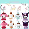 Schattige Sanrio Afternoon Tea Thee Party Koromi Yukiko Hond Melody Pluche Speelgoed Hangend Hanger